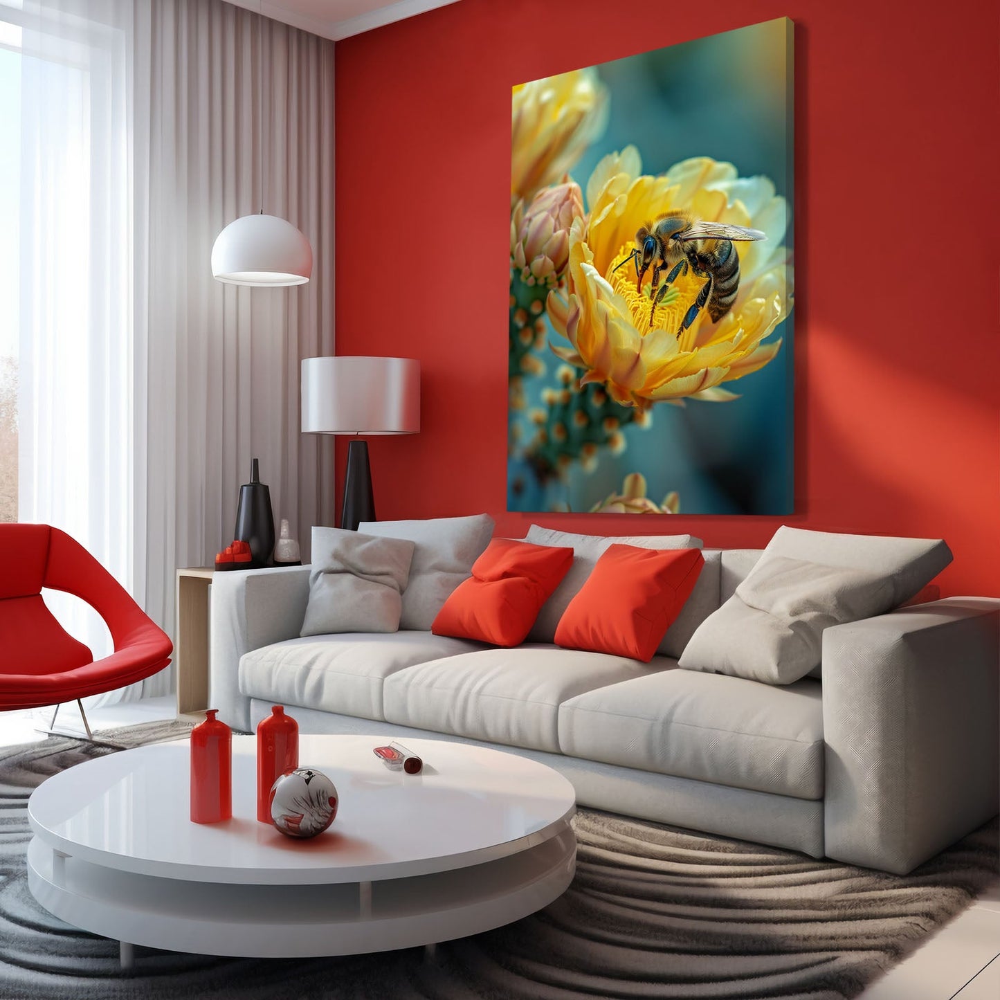 Flower Bee Art