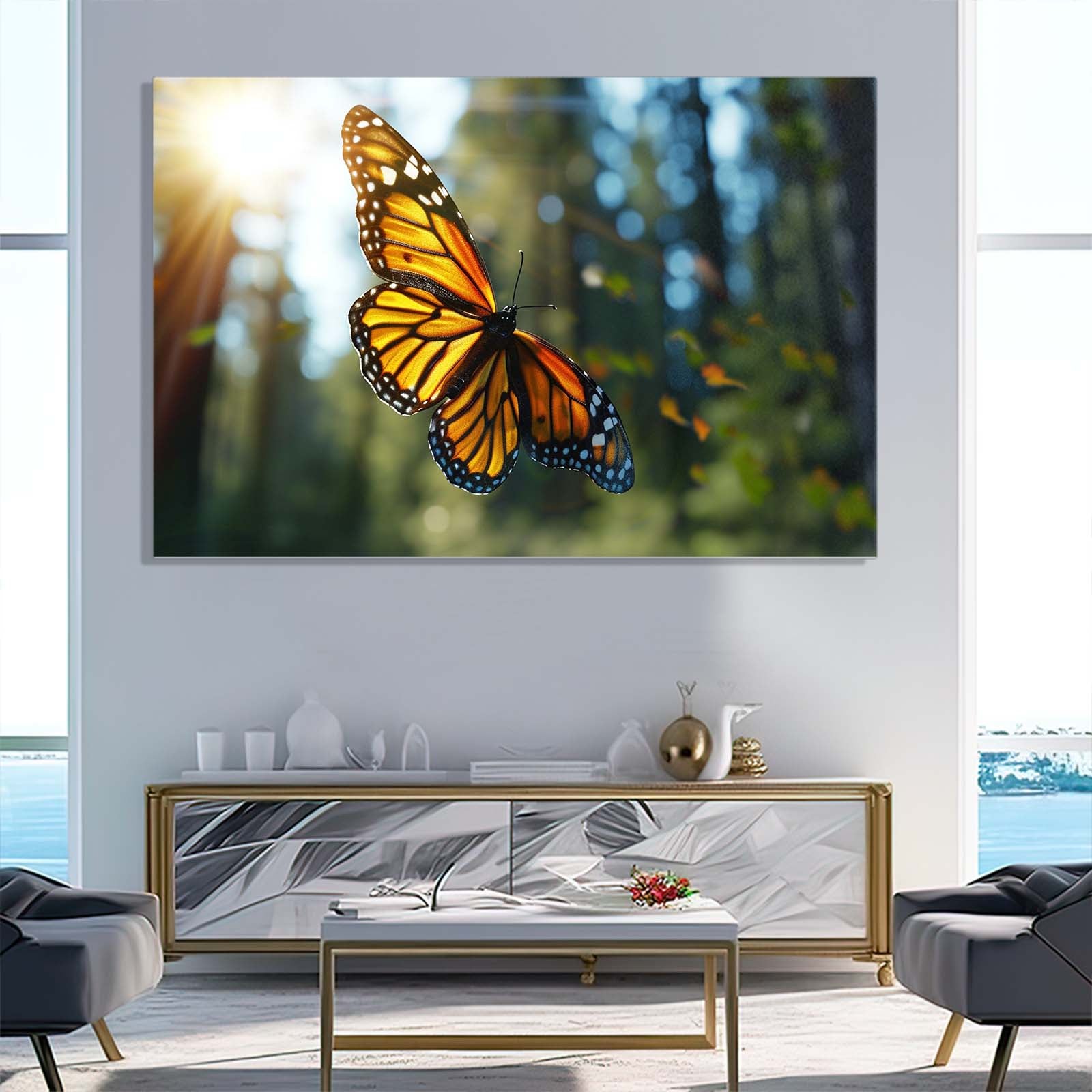 Flying Butterfly Wall Art