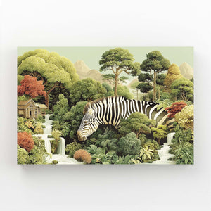 Forest Zebra Wall Art