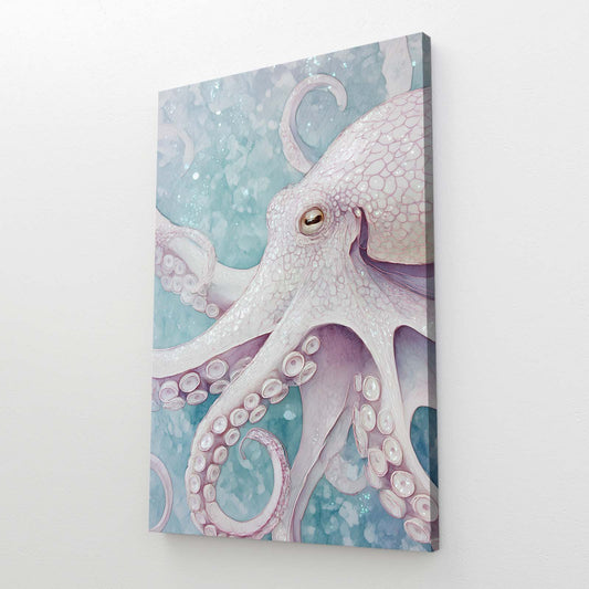 Frosted Ice Drift Octopus Prints – styled in a furnished interior