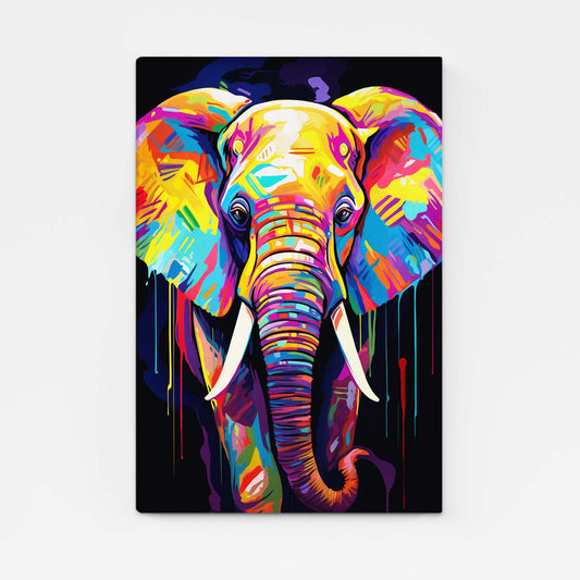 Full Colors Elephant Wall Art