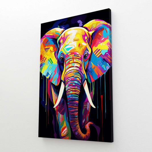Full Colors Elephant Wall Art