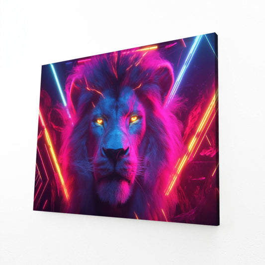 Futuristic Majesty Lion Wall Decor