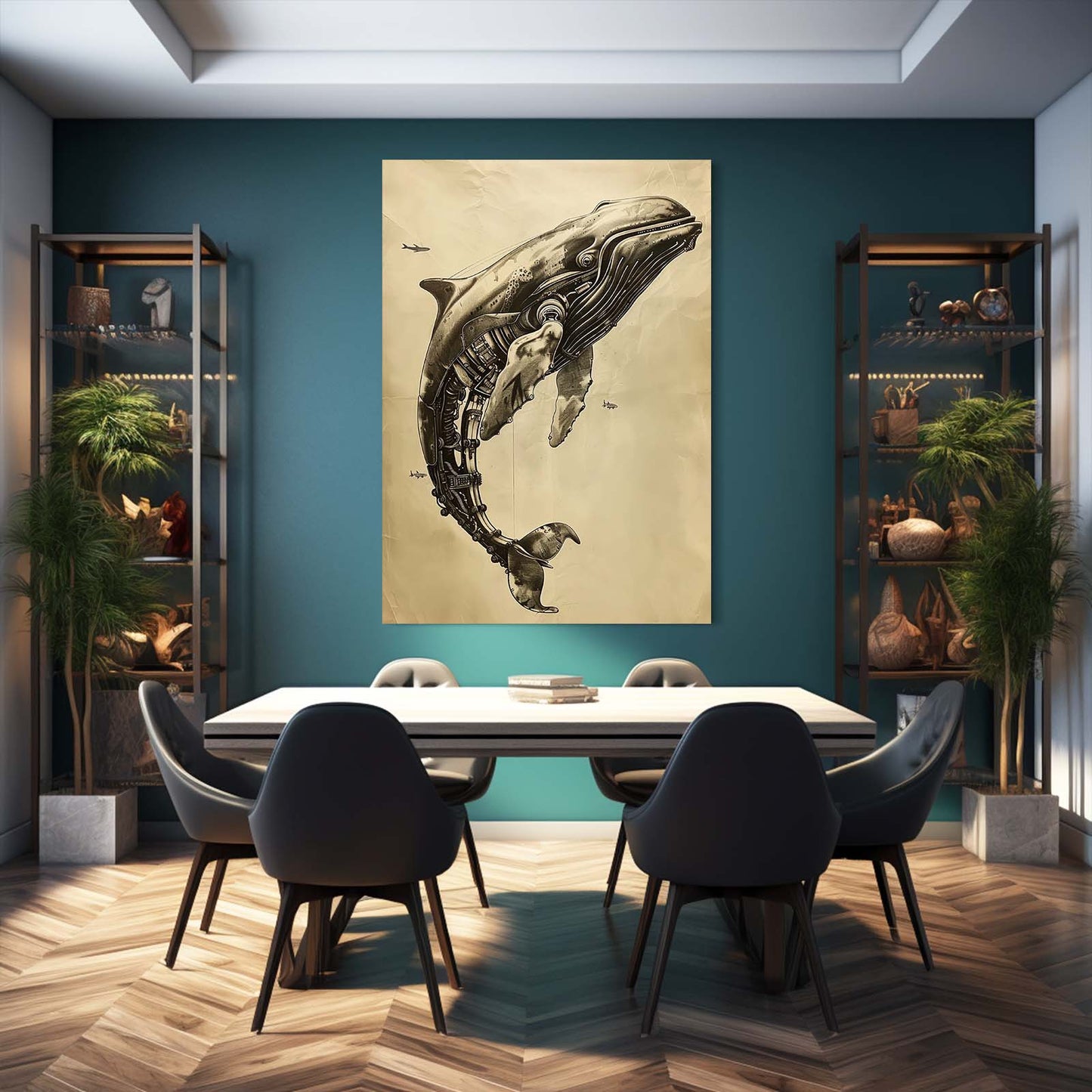 Futuristic Whale Art