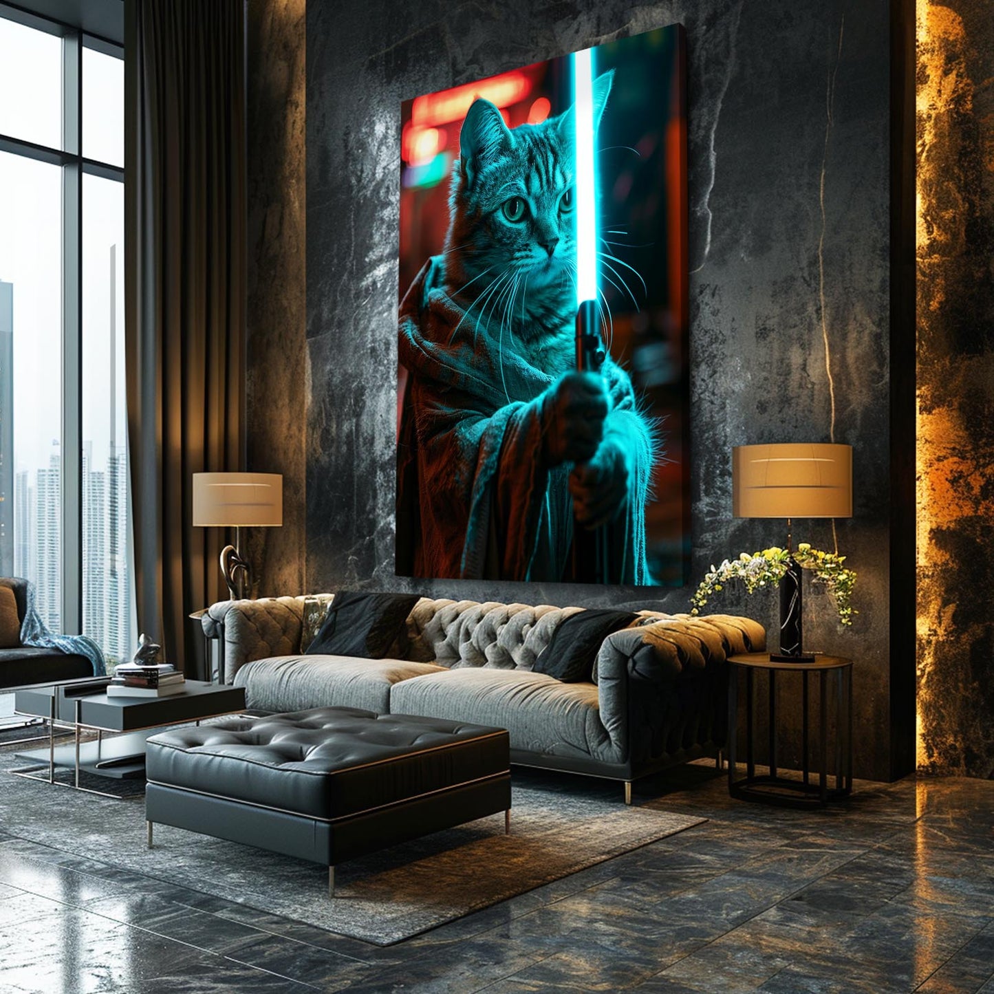 Galactic Cat Wall Art