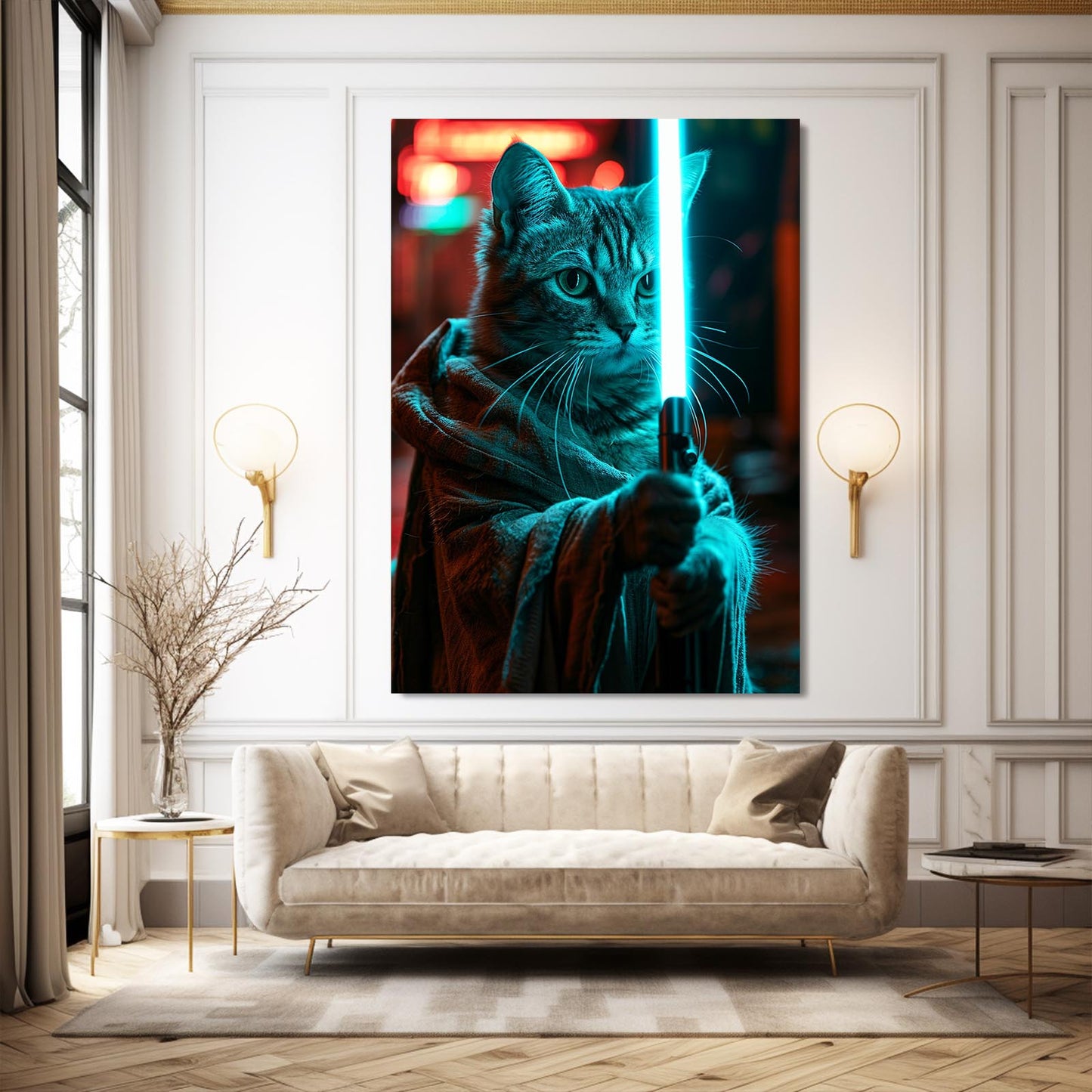 Galactic Cat Wall Art