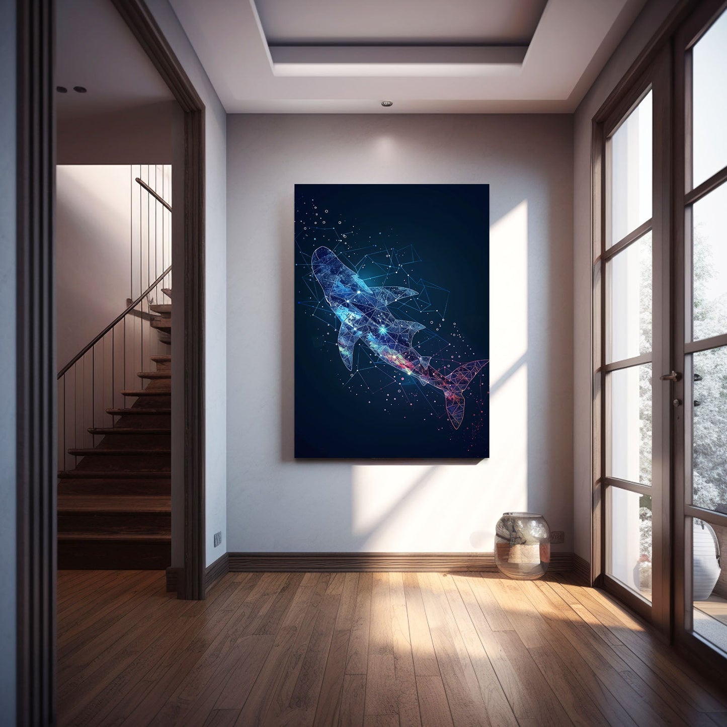 Galactic Night Whale Art