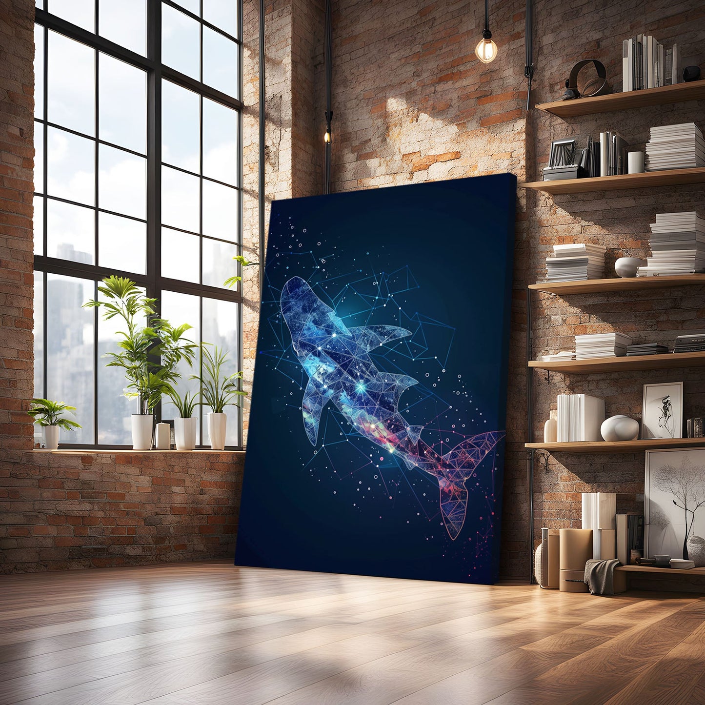 Galactic Night Whale Art