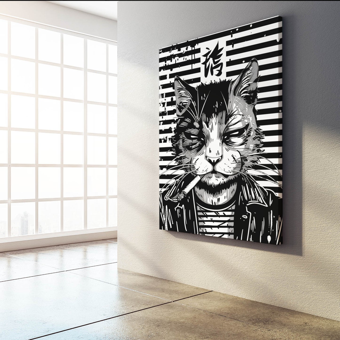 Gangster Attitude Cat Wall Art