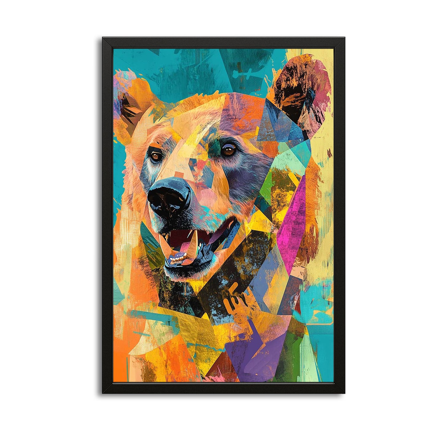 Geometric Bear Art