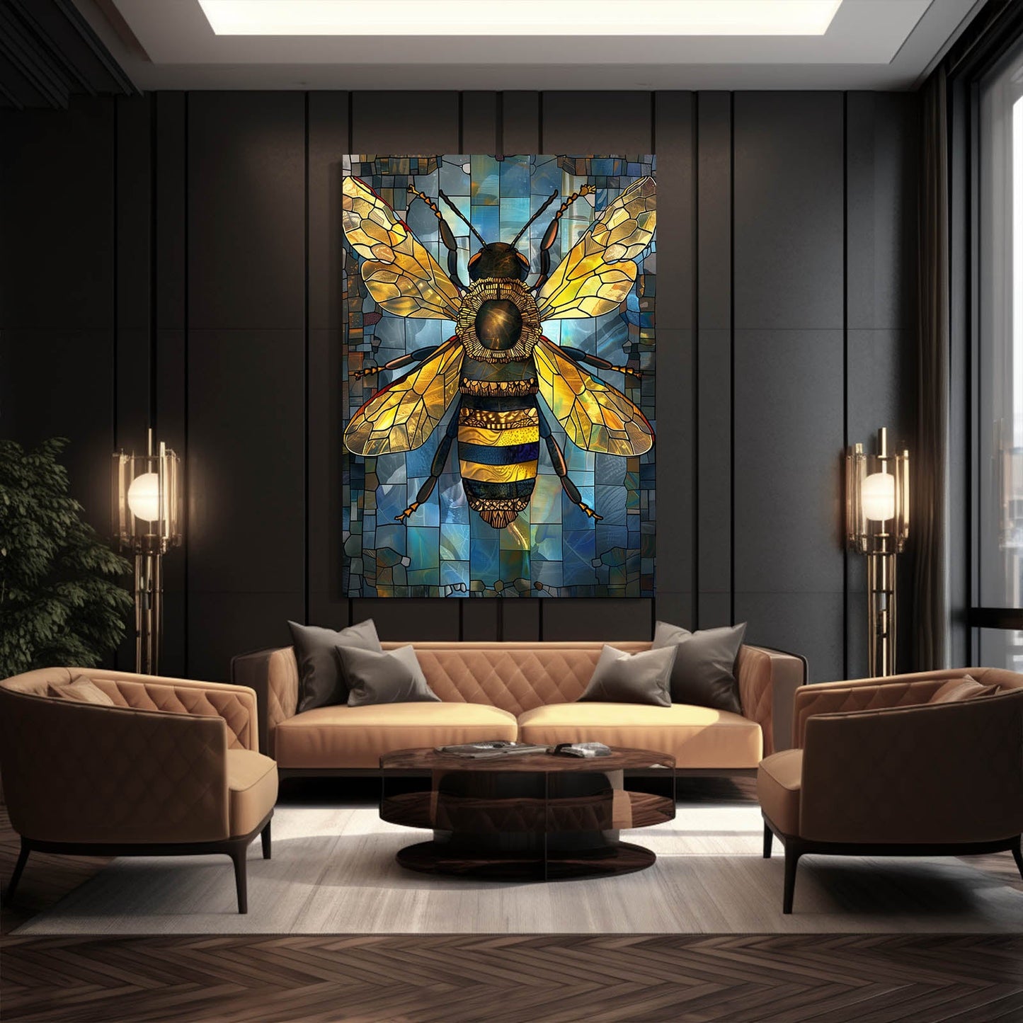 Geometric Bee Art