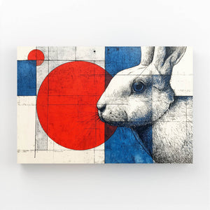 Geometric Bunny Wall Art