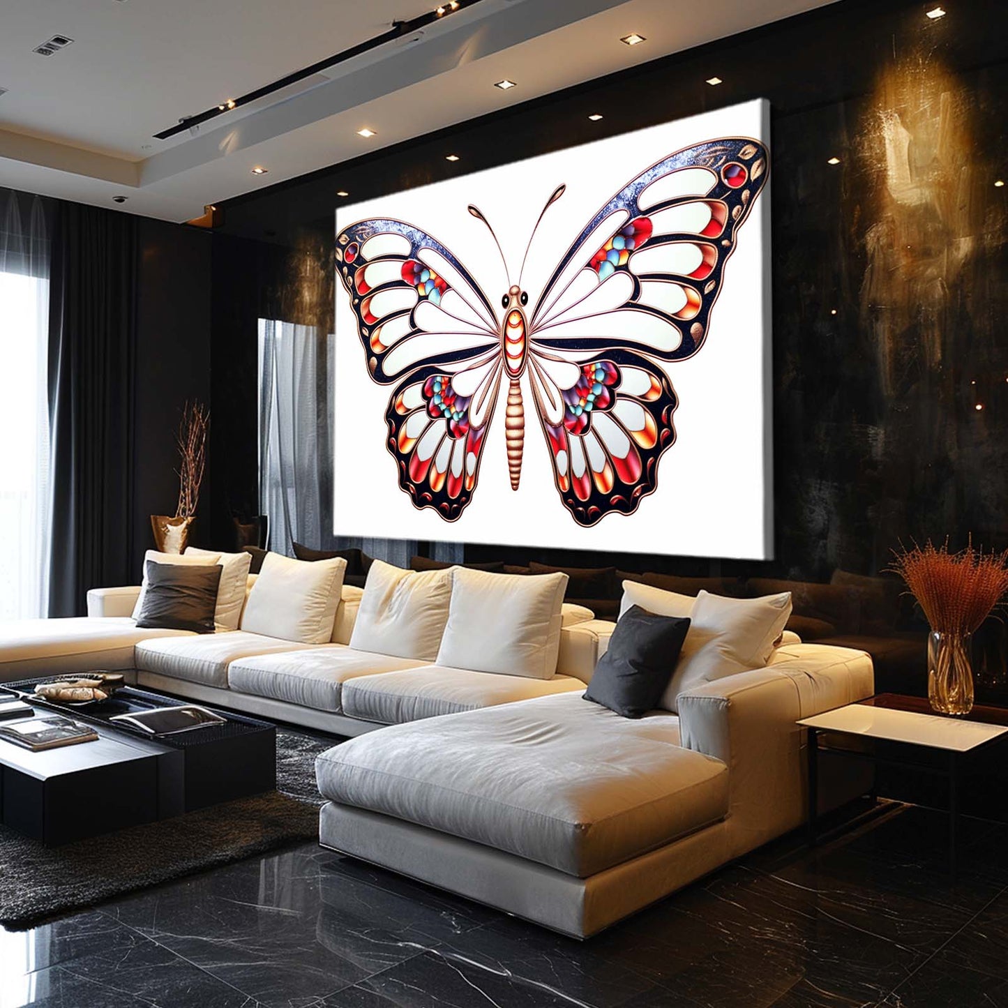 Geometric Butterfly Wall Art