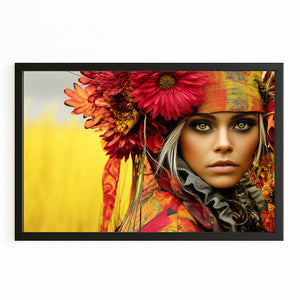 Gerbera Crown Women Photography Wall Art