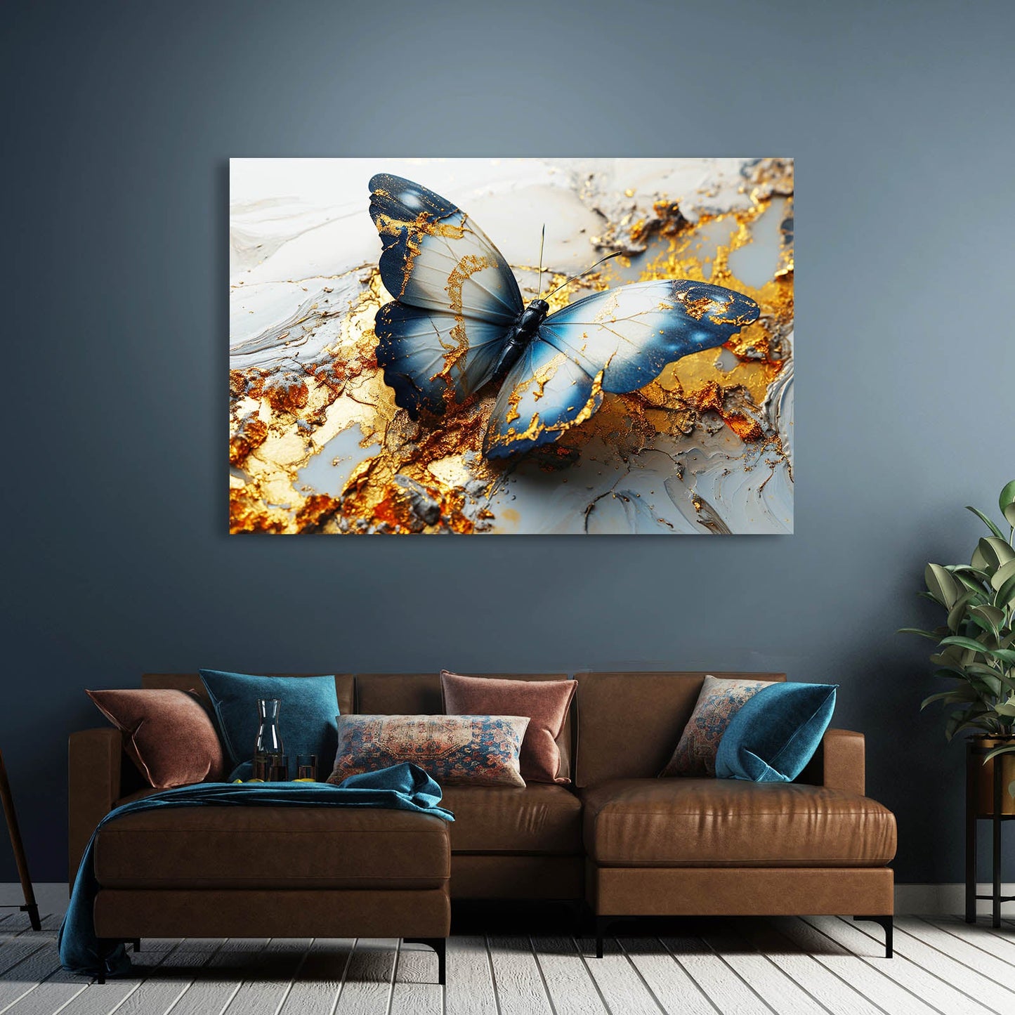Gilded Wings Butterfly Wall Art