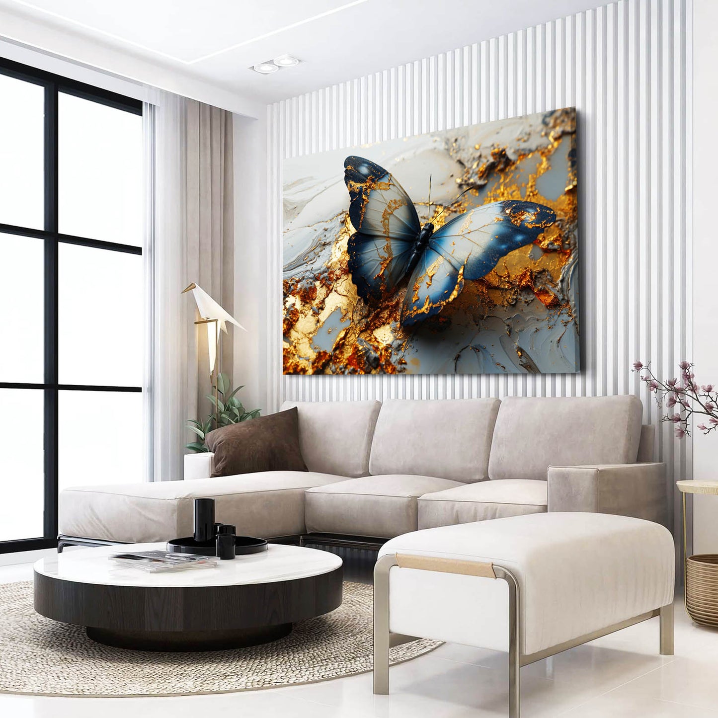 Gilded Wings Butterfly Wall Art