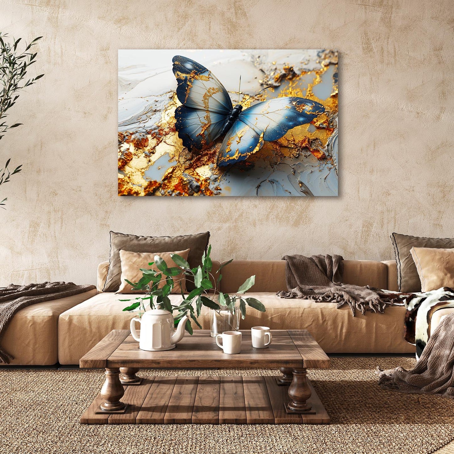 Gilded Wings Butterfly Wall Art