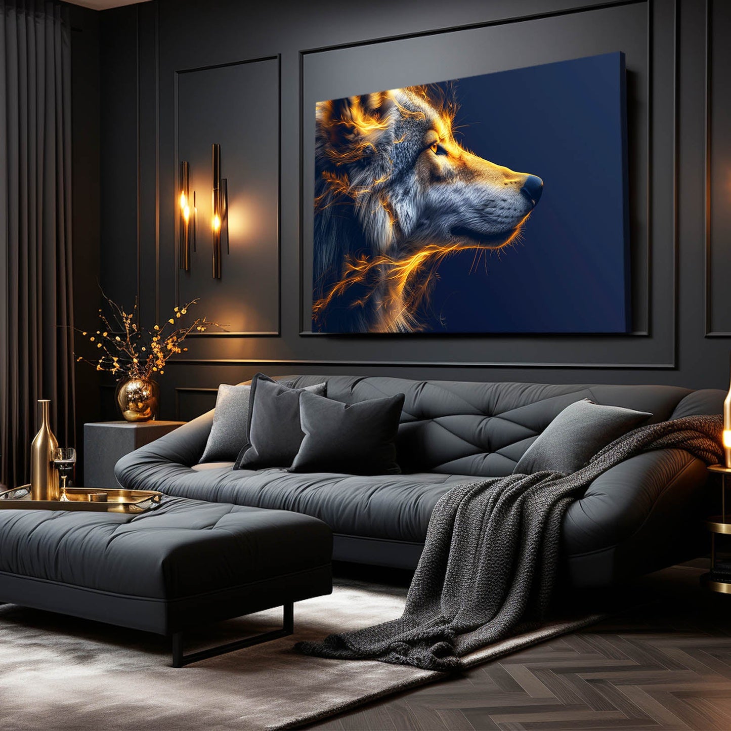 Glow In The Dark Wolf Wall Art