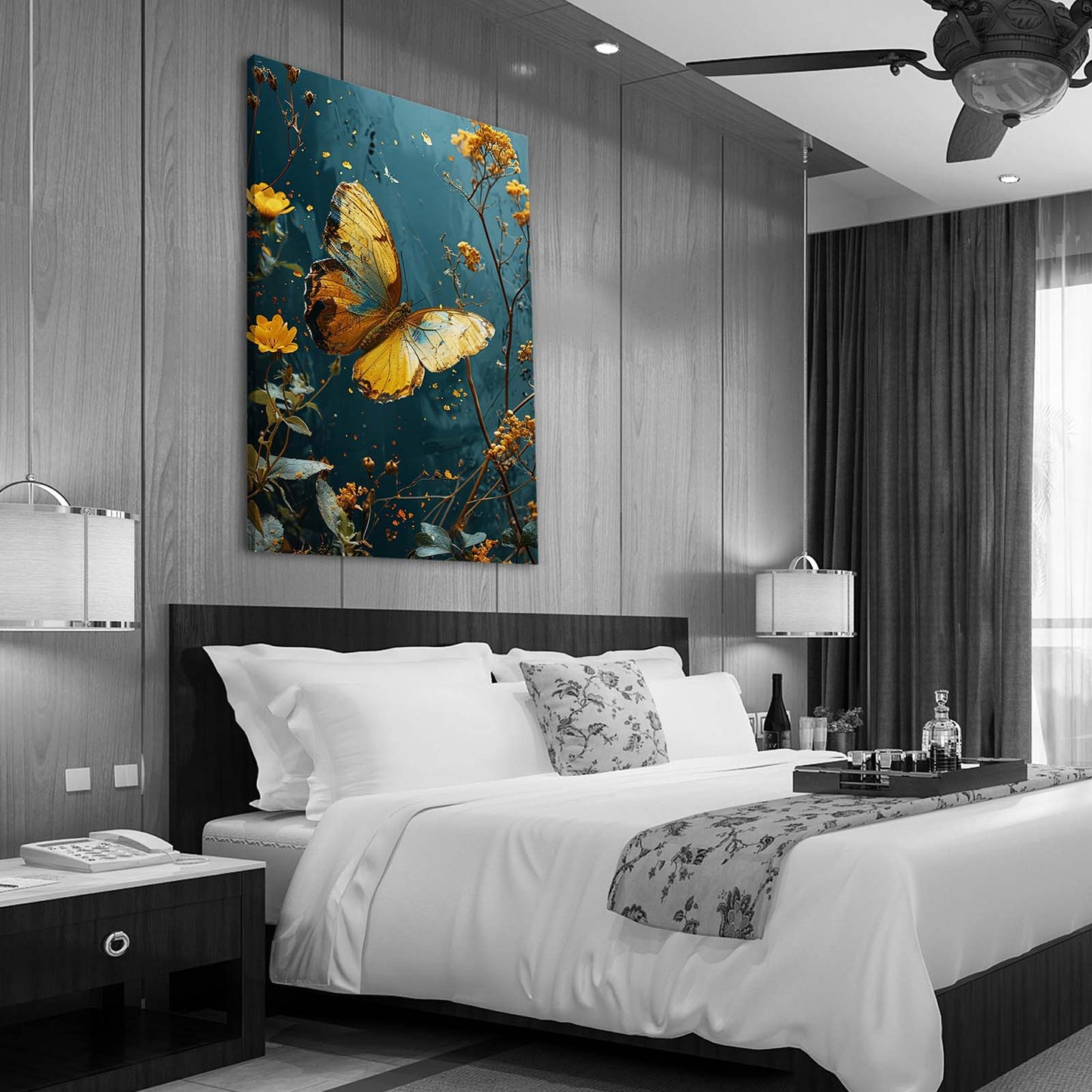 Golden Butterfly Wall Art