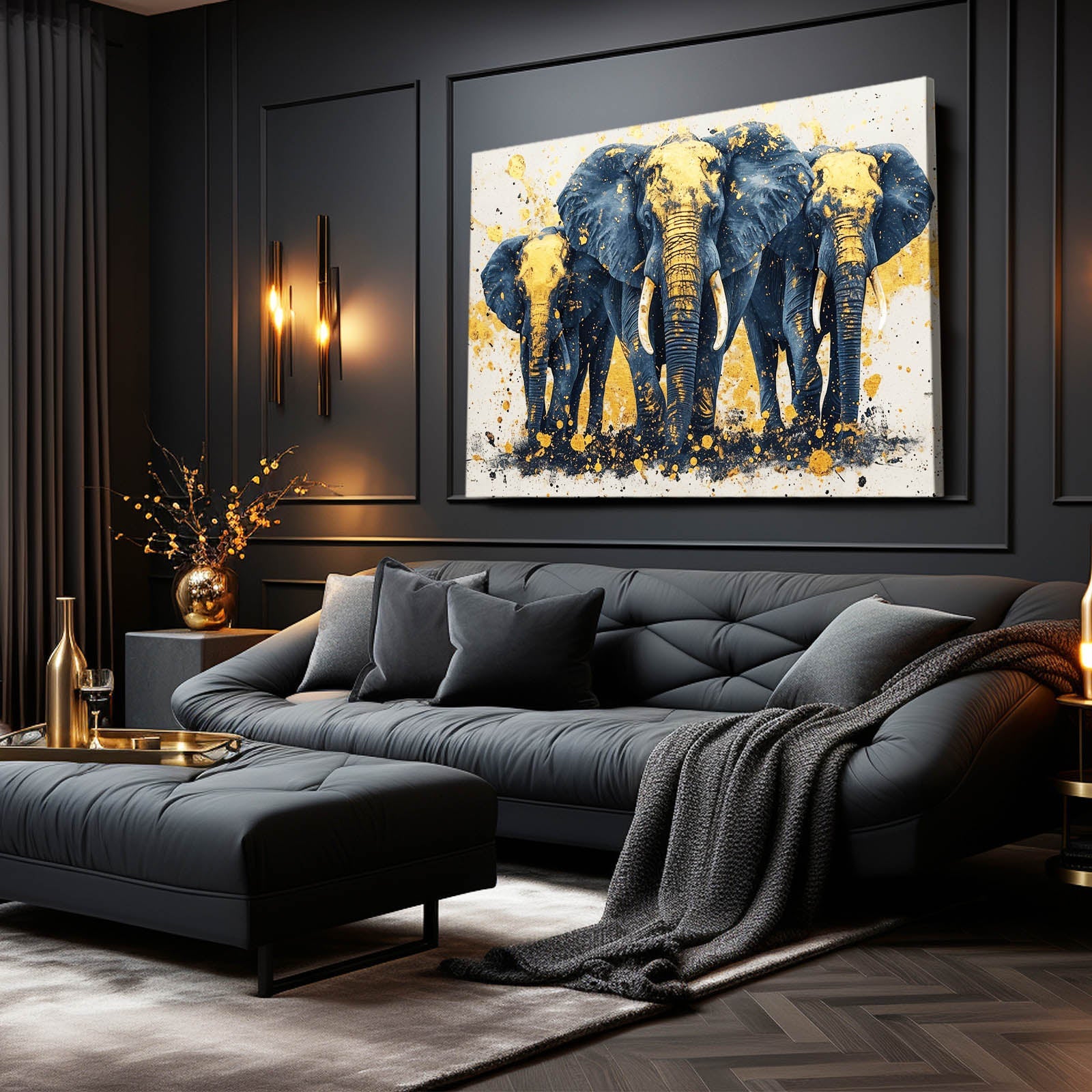 Golden Elephant Splash Art