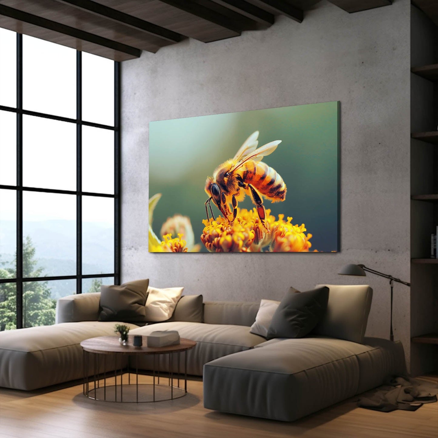 Golden Harvest Bee Art