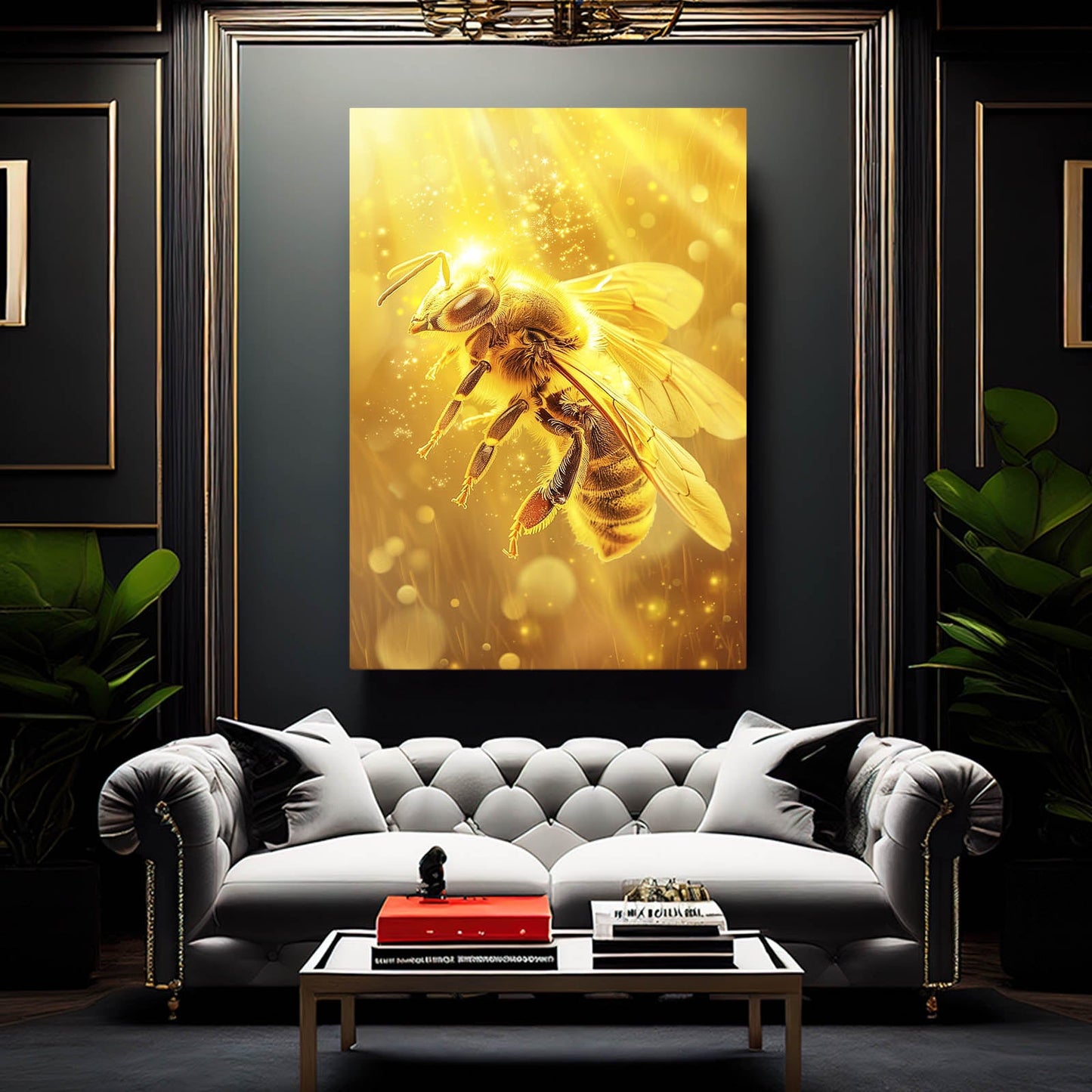 Golden Light Bee Art