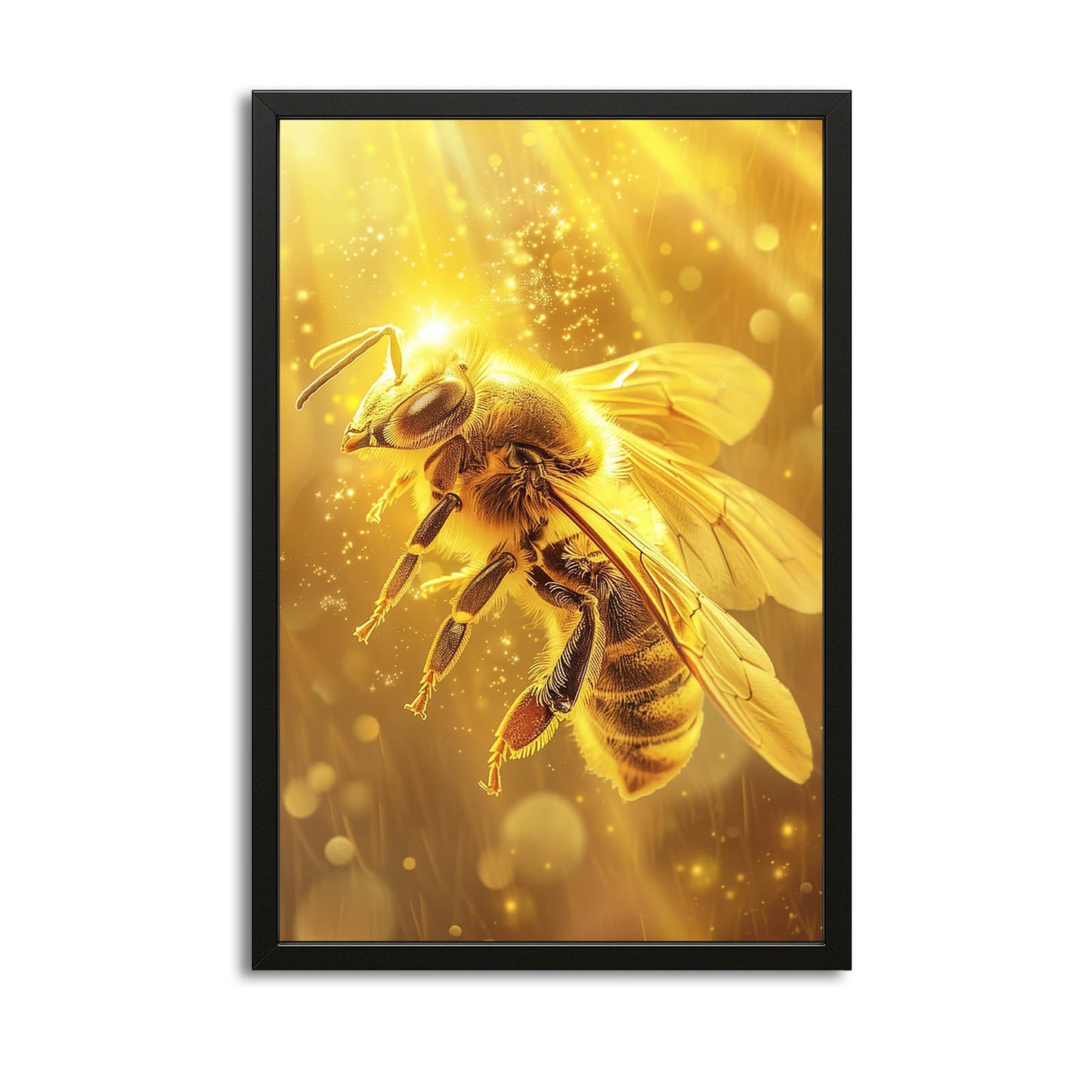 Golden Light Bee Art