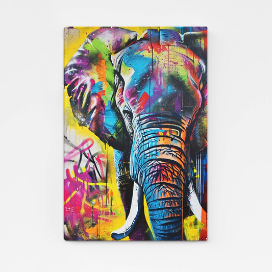 Graffiti Style Elephant Art