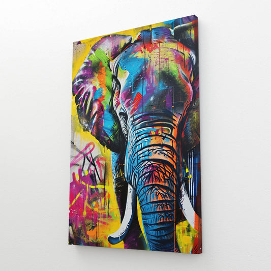 Graffiti Style Elephant Art