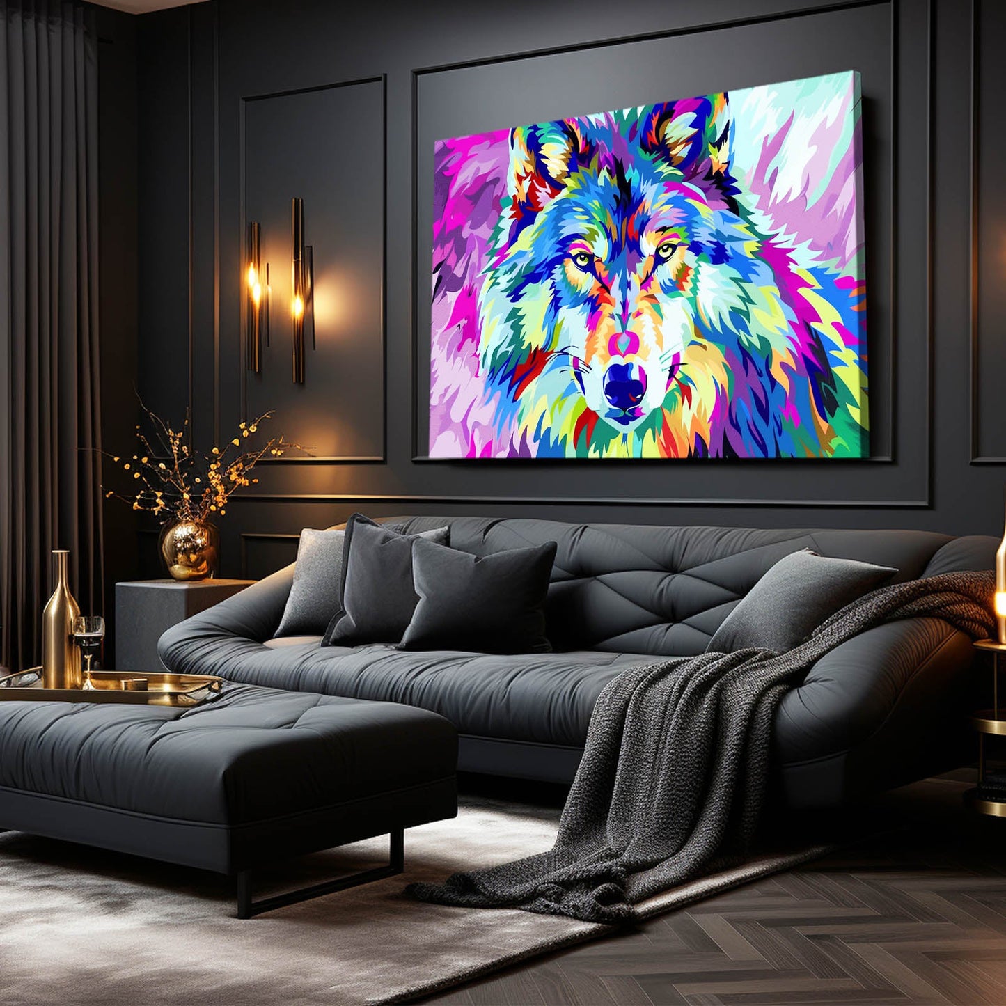 Graffiti Wolf Art