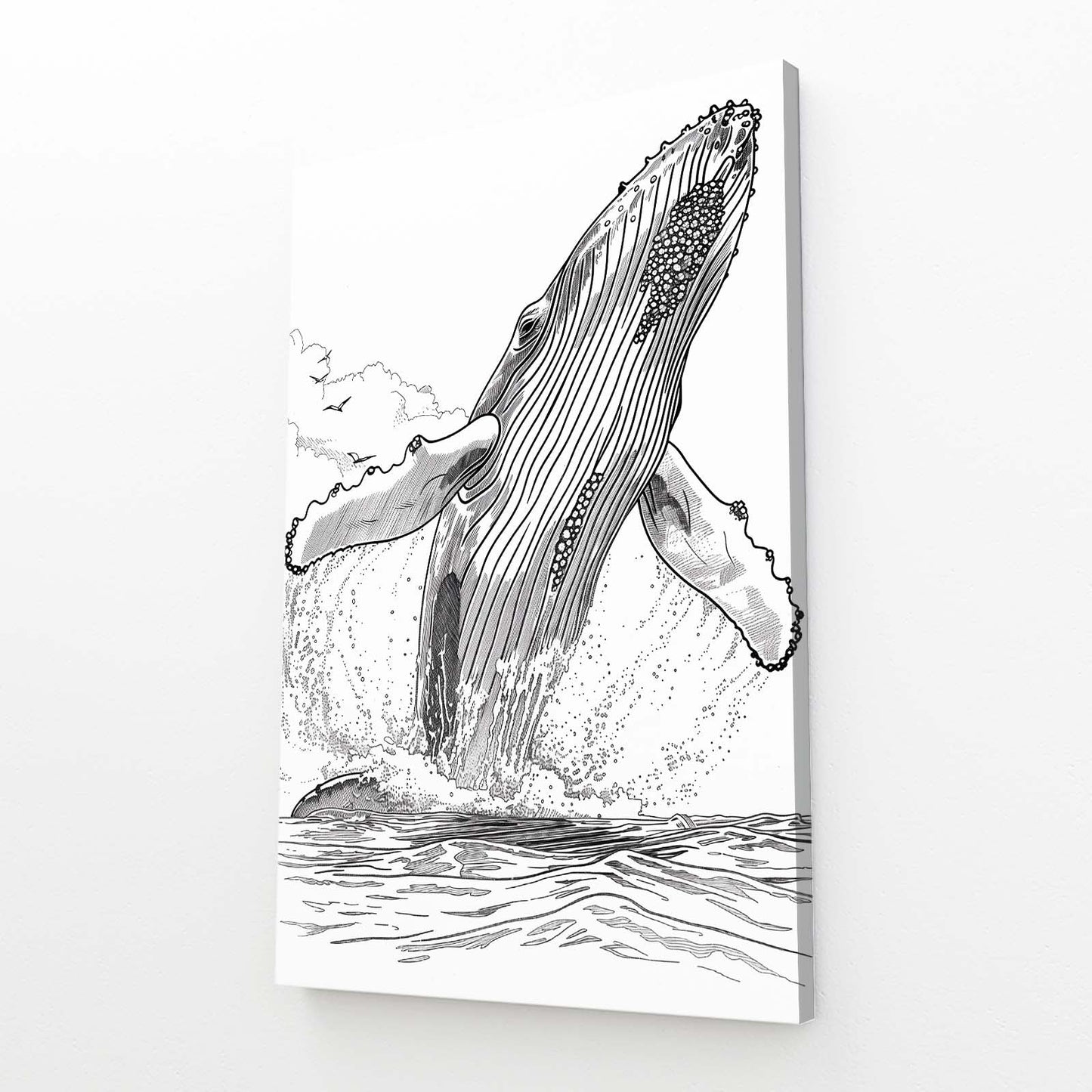 Humpback Whale Line Art