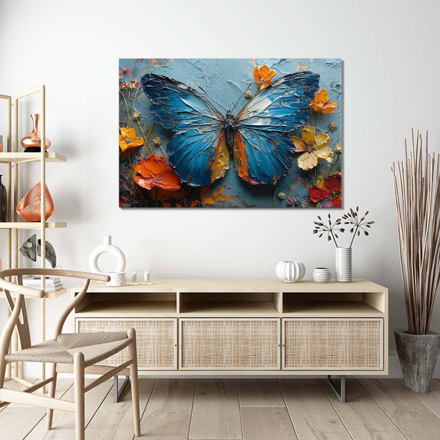 Impasto Butterfly Wall Art