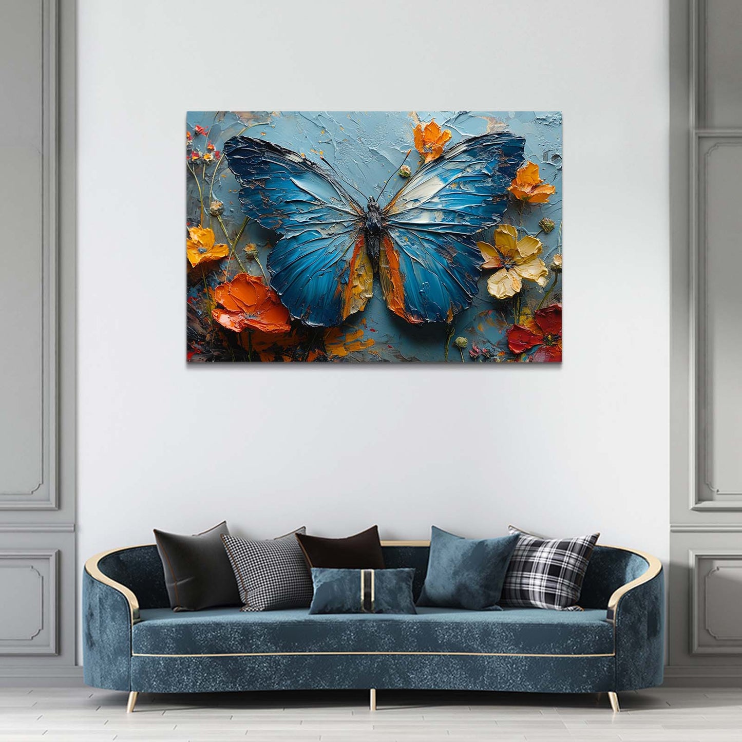 Impasto Butterfly Wall Art