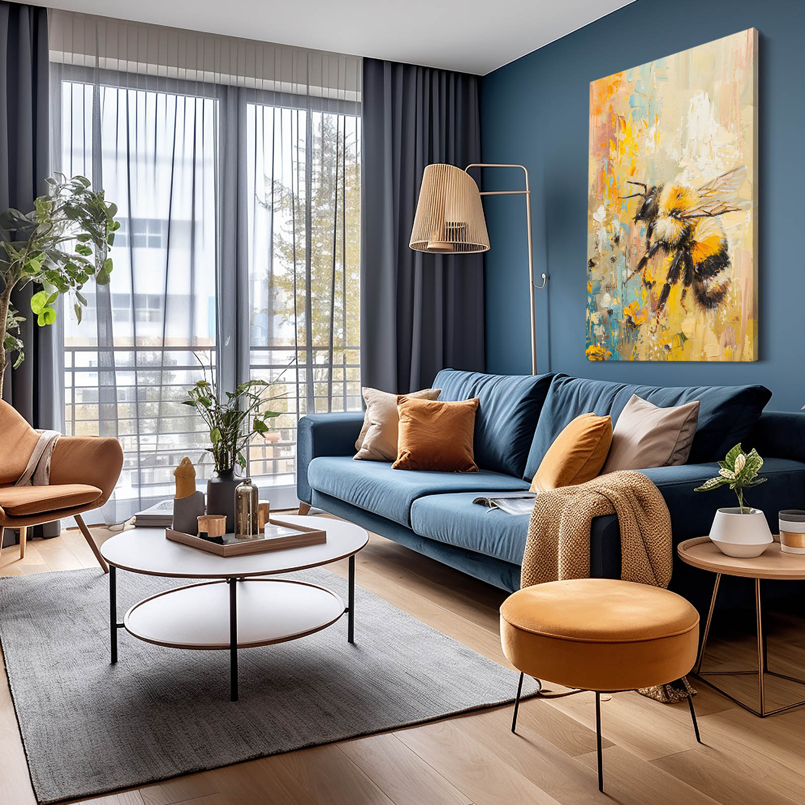 Impressionist Bee Art