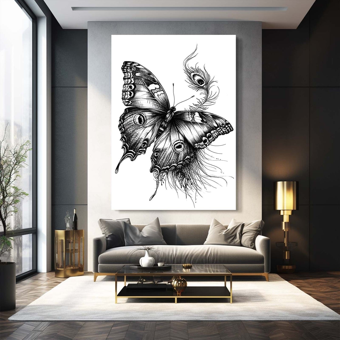 Ink Wings Butterfly Wall Art