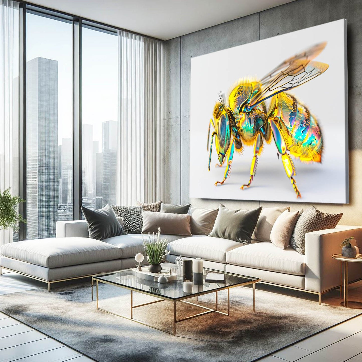 Iridescent Bee Art