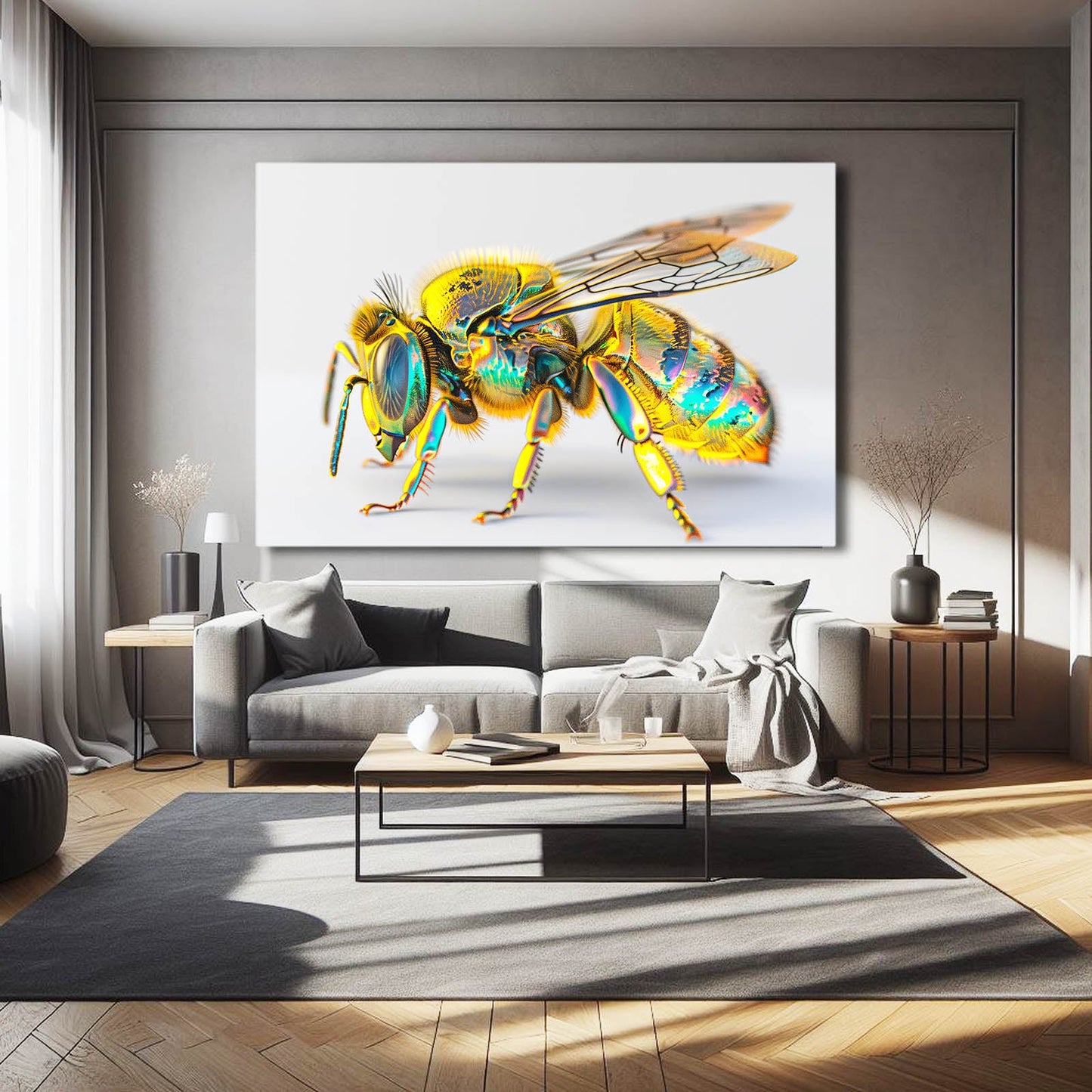 Iridescent Bee Art