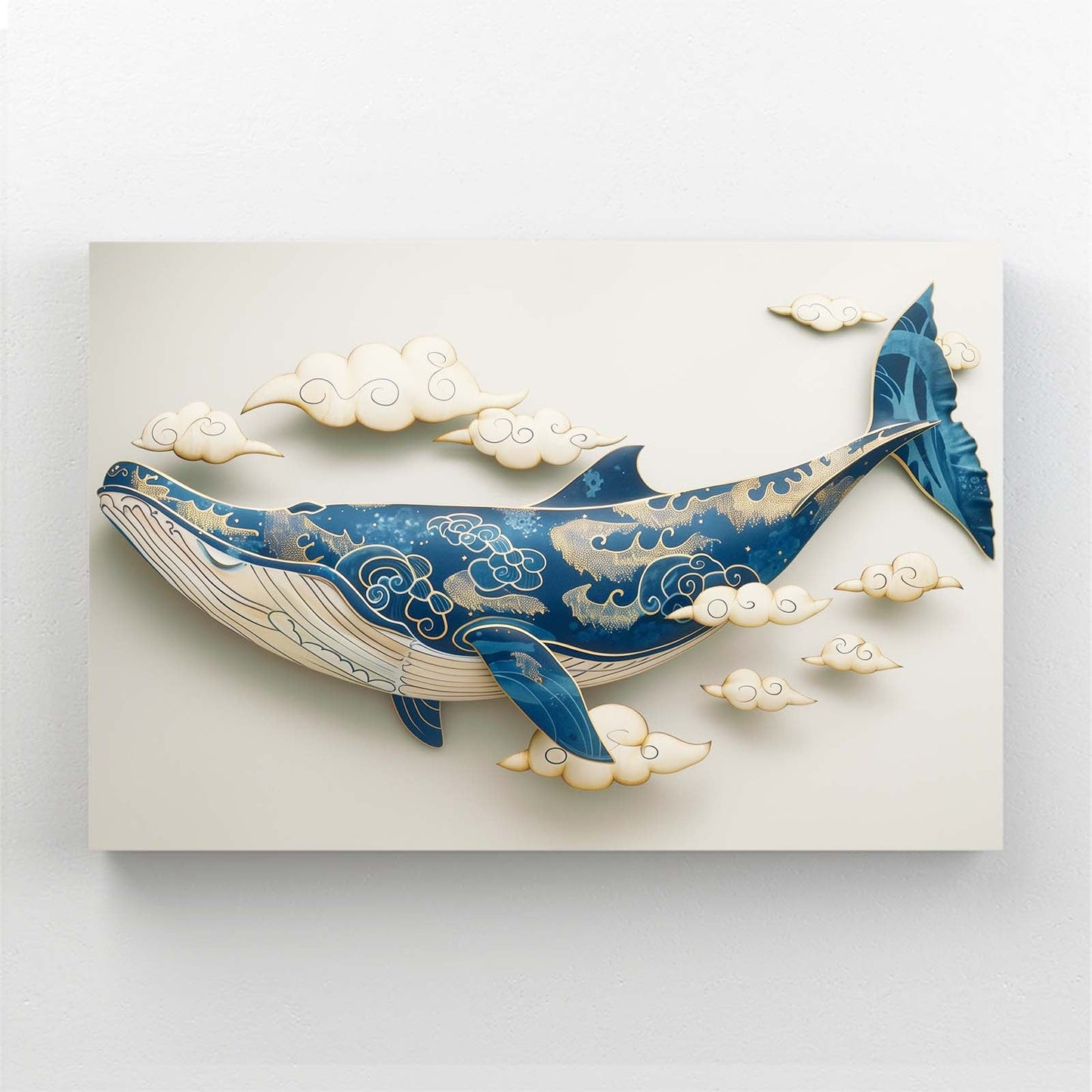 Japanese Whale Art Print