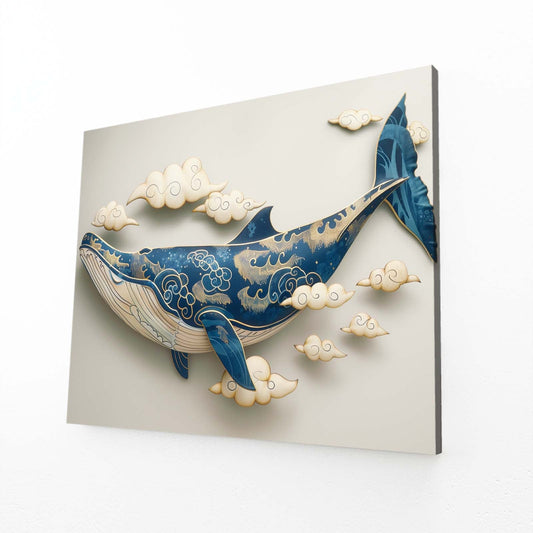 Japanese Whale Art Print