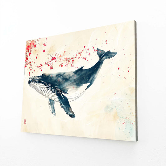 Japanese Whale Zen Art