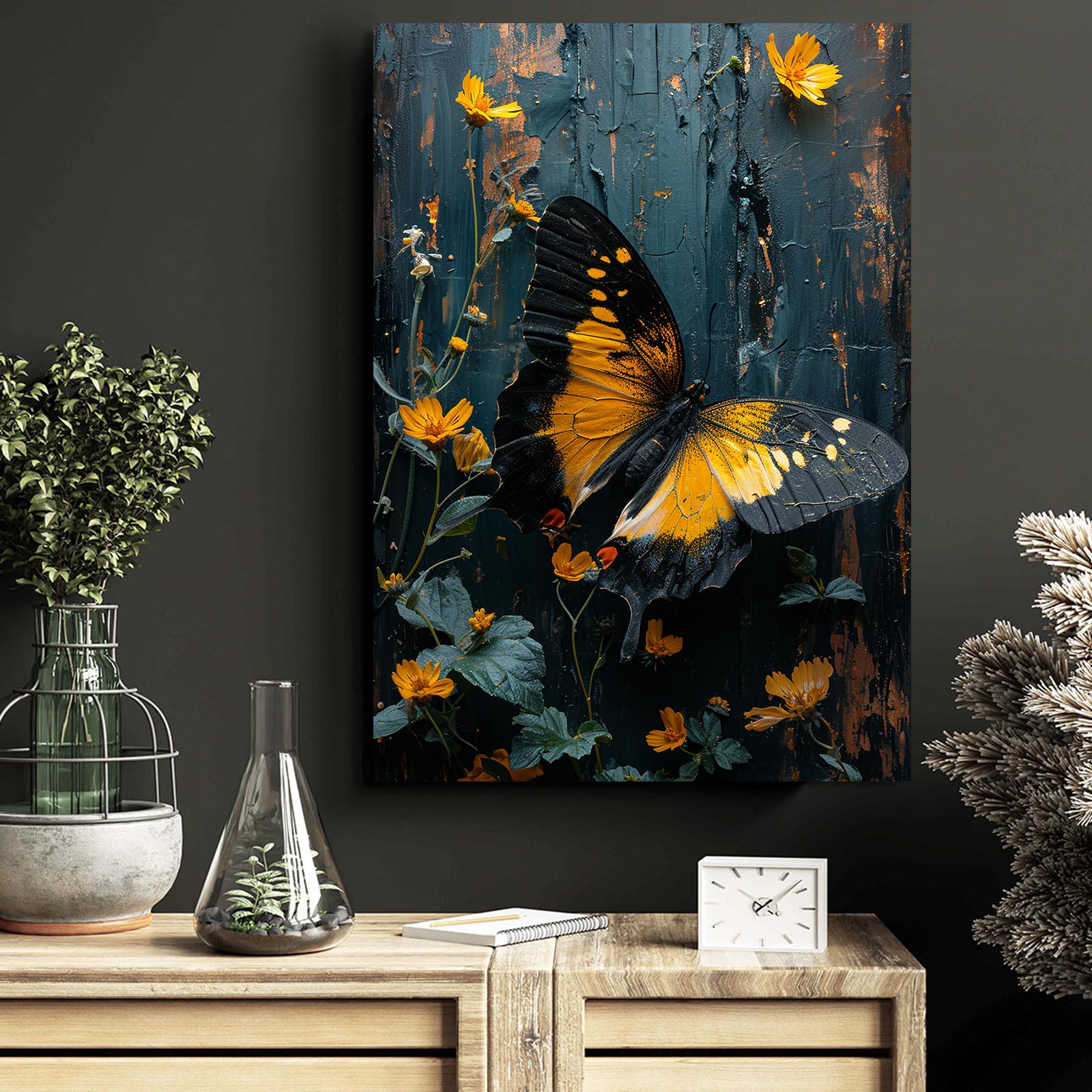 Large Butterfly Canvas Art