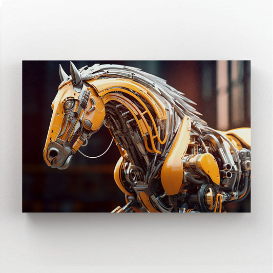 Large Unique Modern Horse Art — contemporary canvas print, canvas print on white background