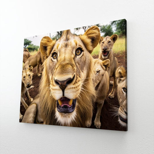 Lion Family Canvas