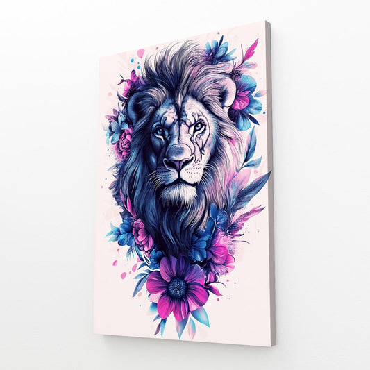 Lion Floral Art