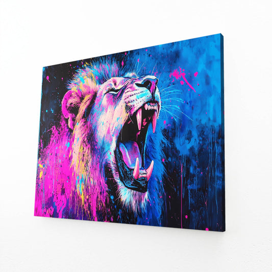 Lion Roaring Wall Art