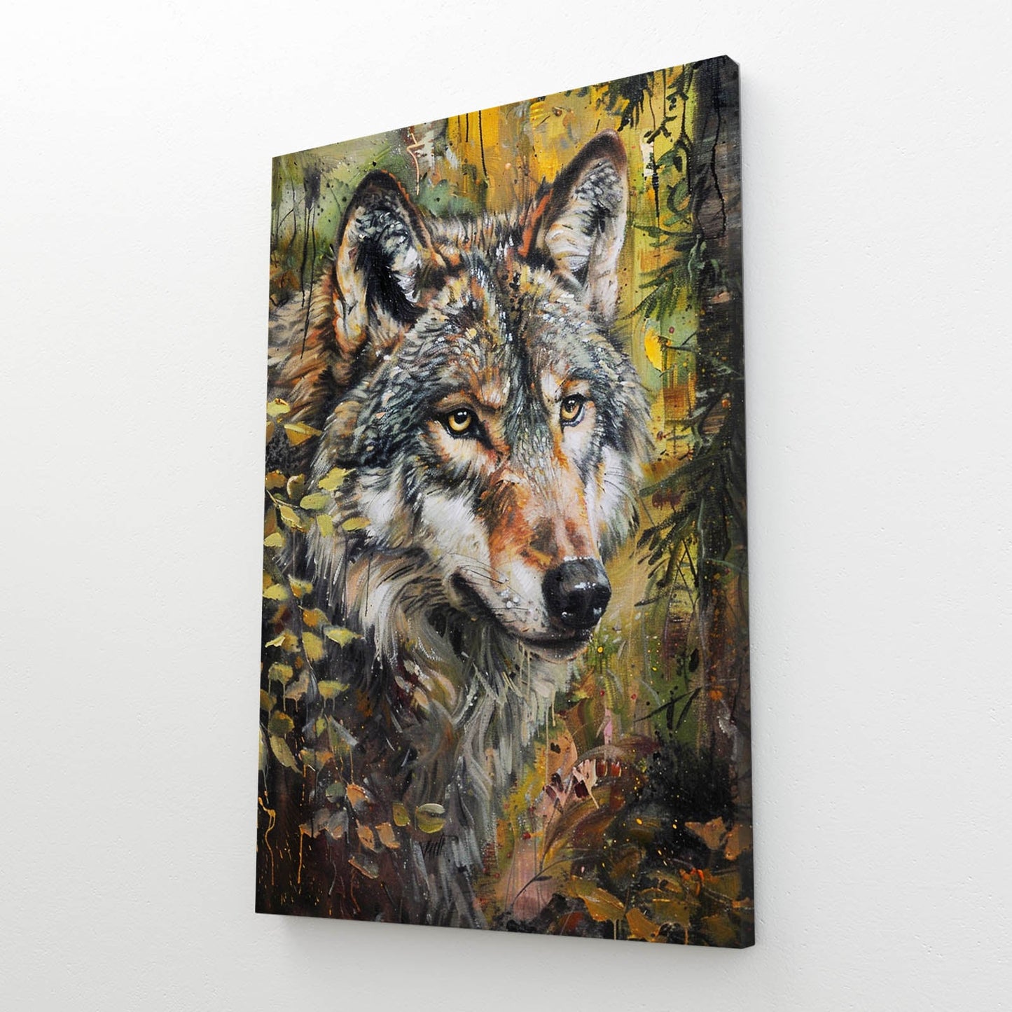 Living Room Wolf Art