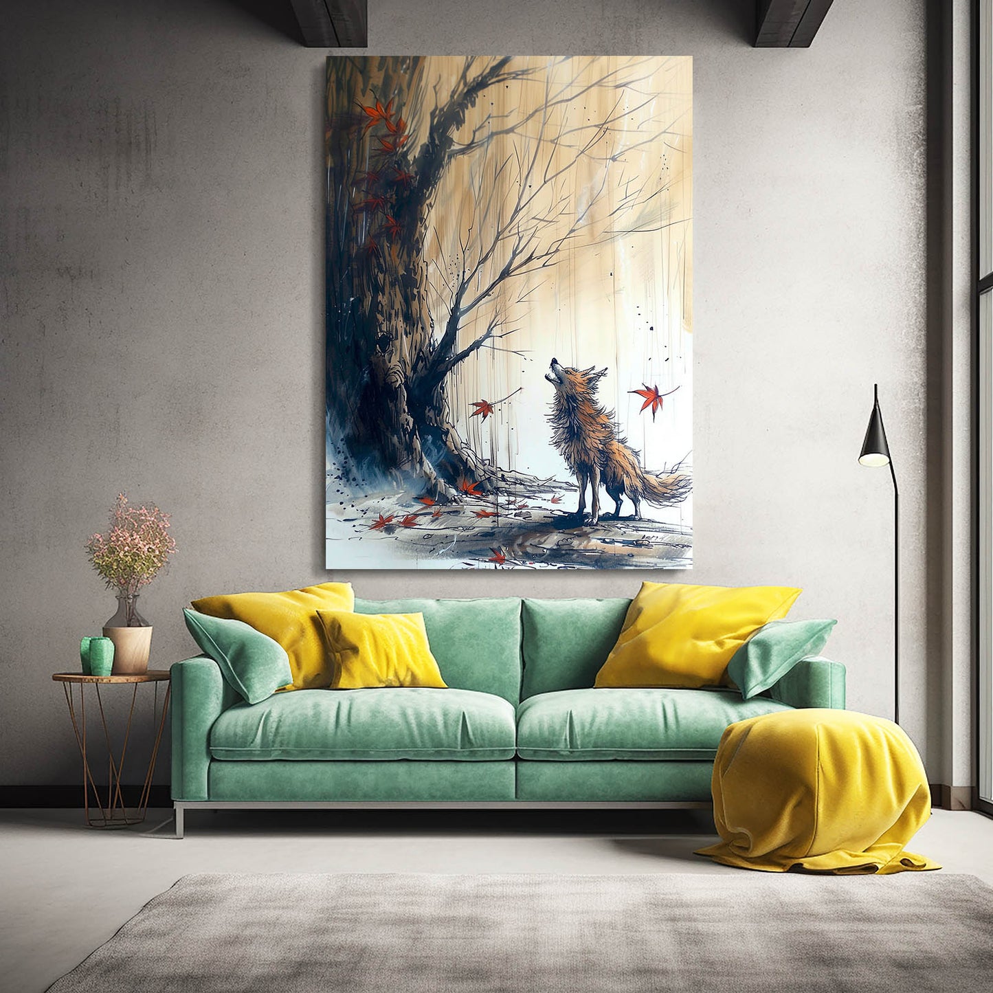 Lonely Wolf Art