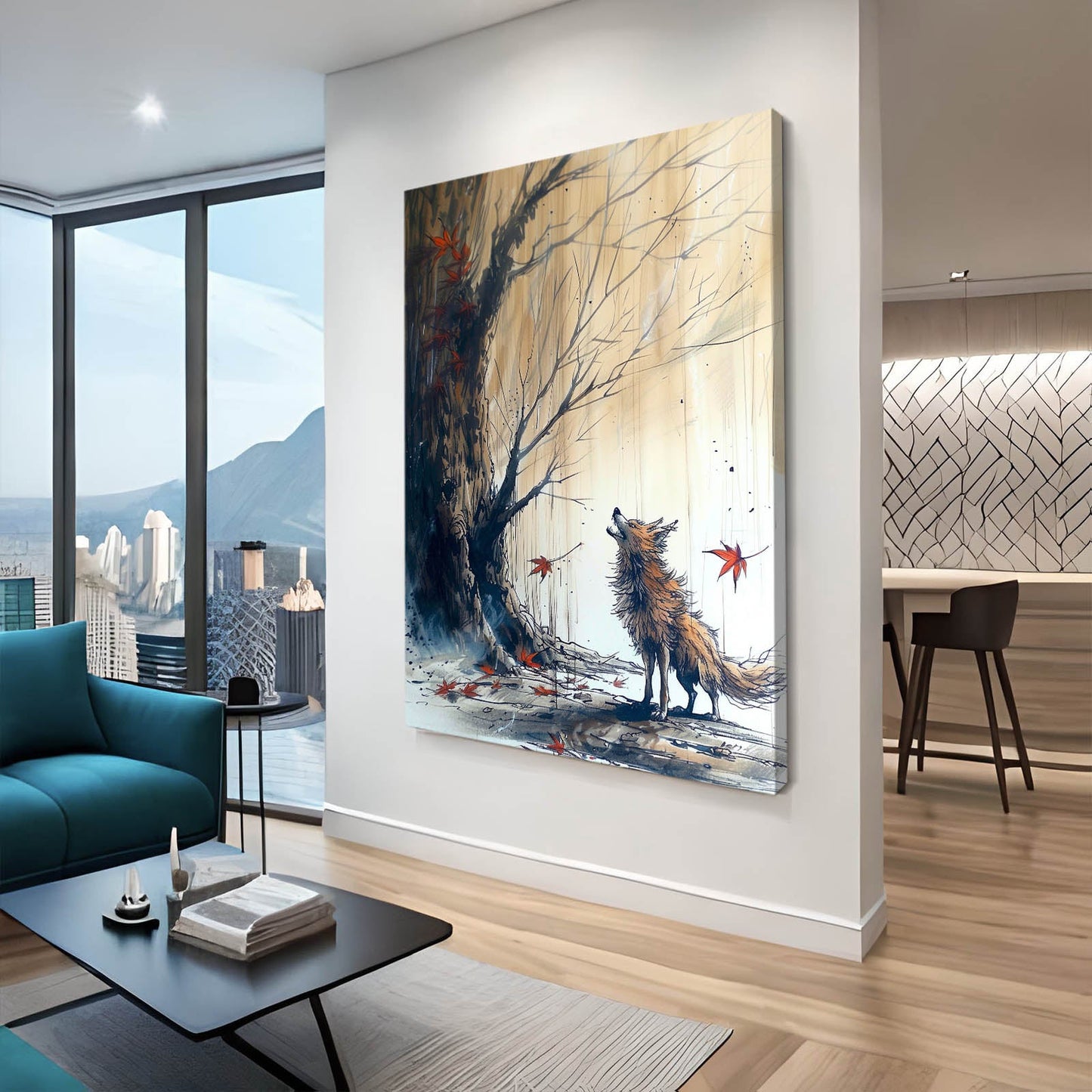 Lonely Wolf Art