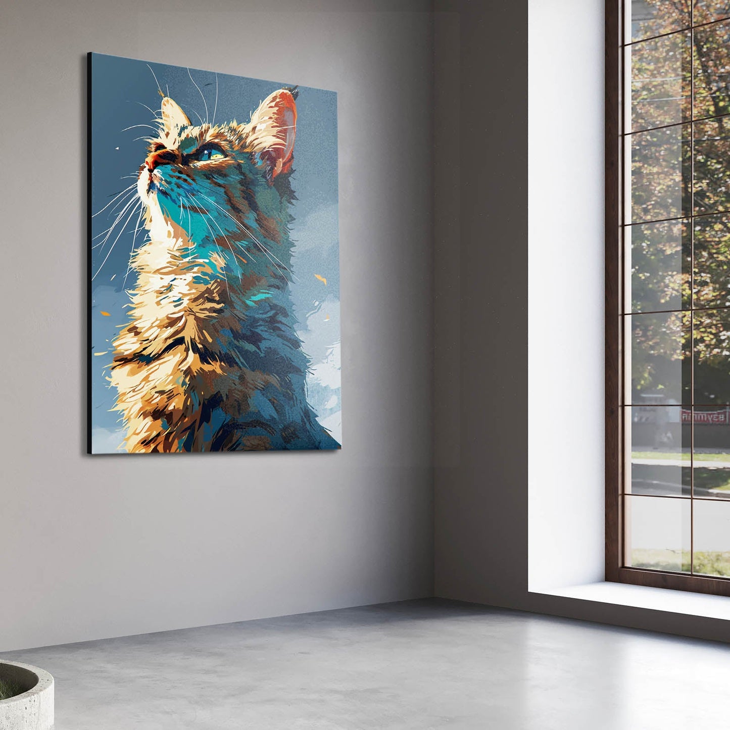 Looking Up Cat Wall Art