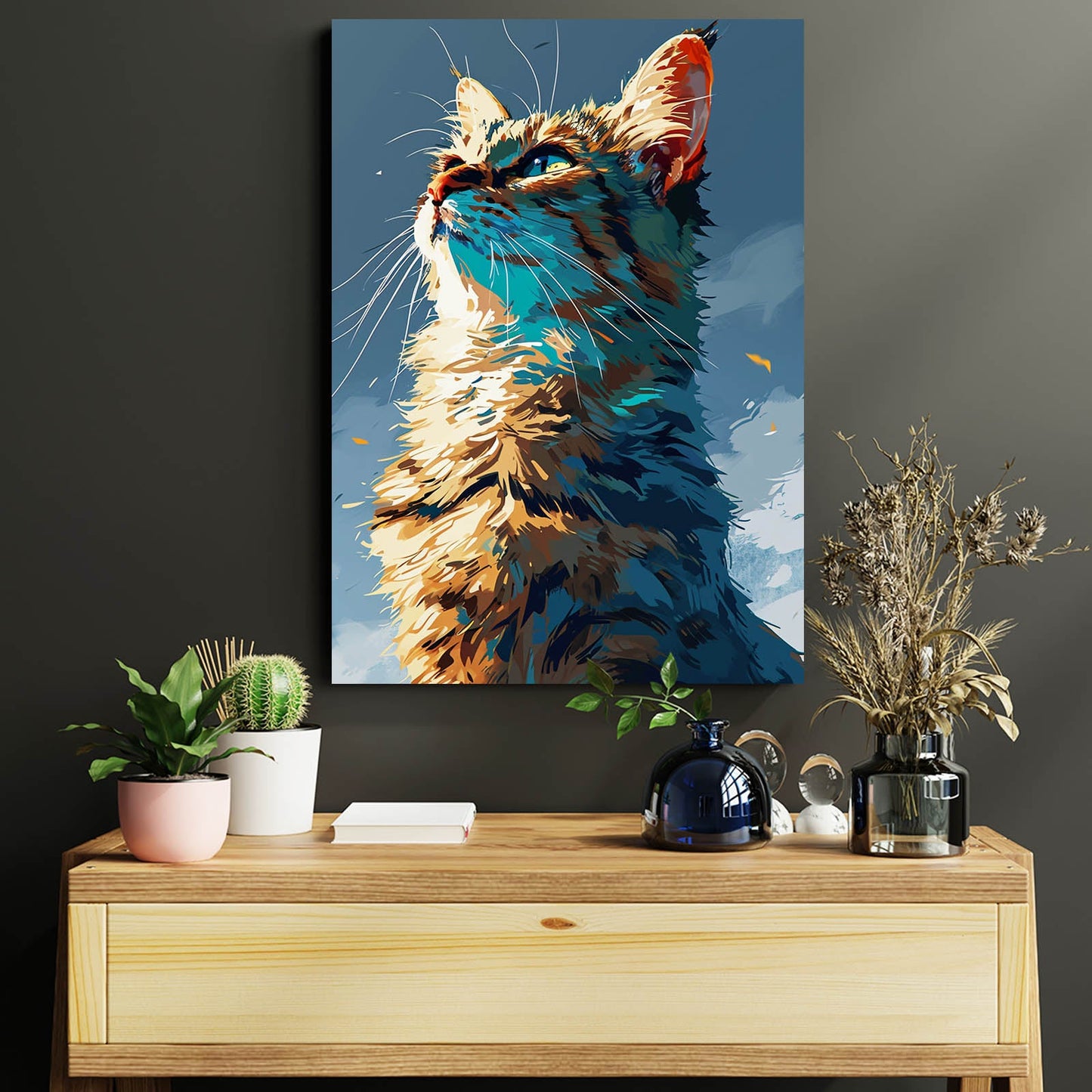 Looking Up Cat Wall Art